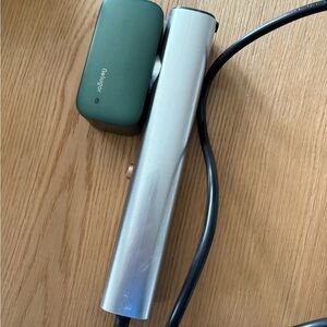 Silver and Green Clothing Travel Steamer